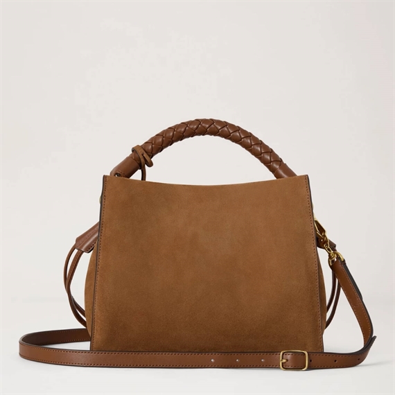 Mulberry Small Iris Vintage Oak Suede